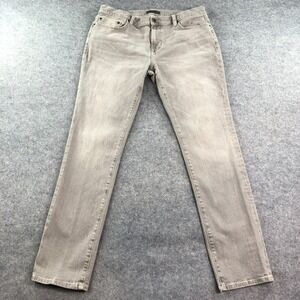 John Varvatos Mens 36x32 Gray Denim Slim Fit Jeans
